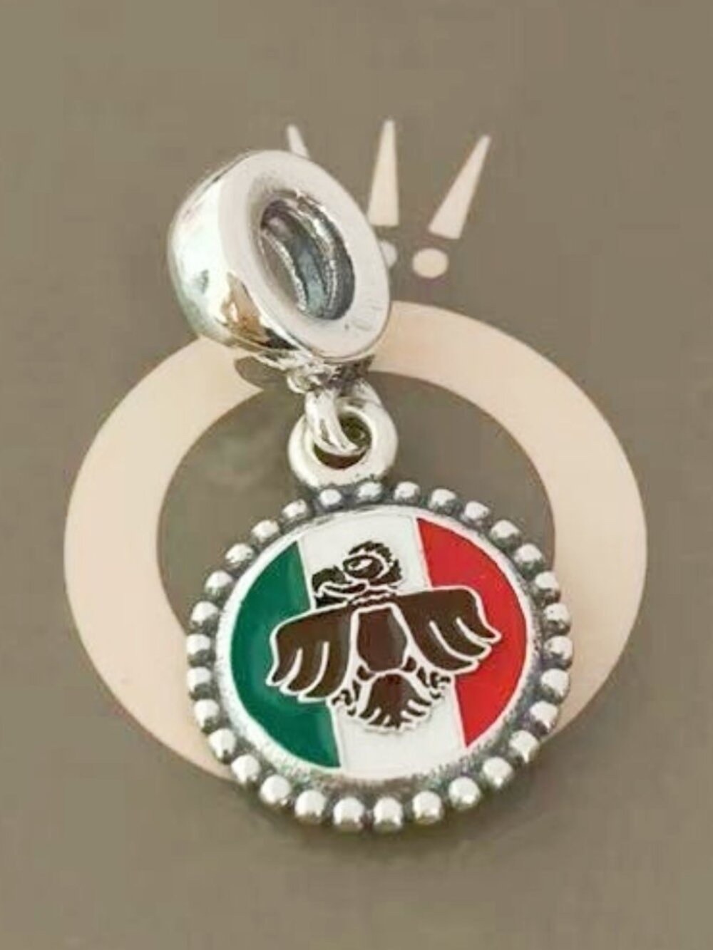Pandora Charm simbolo real Pandora BanderaMexico Aguila Charm Travel Pendant